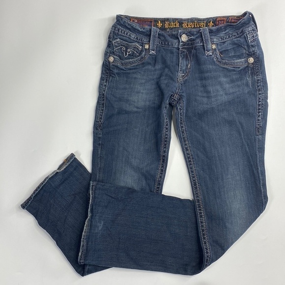Rock Revival Deborah Easy Boot Jeans Size 28 - Picture 1 of 15